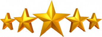 Five-star service rating icon